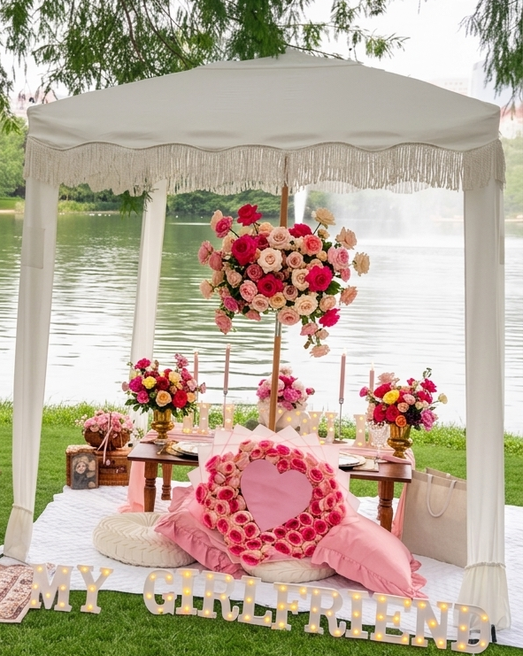 50 natural roses