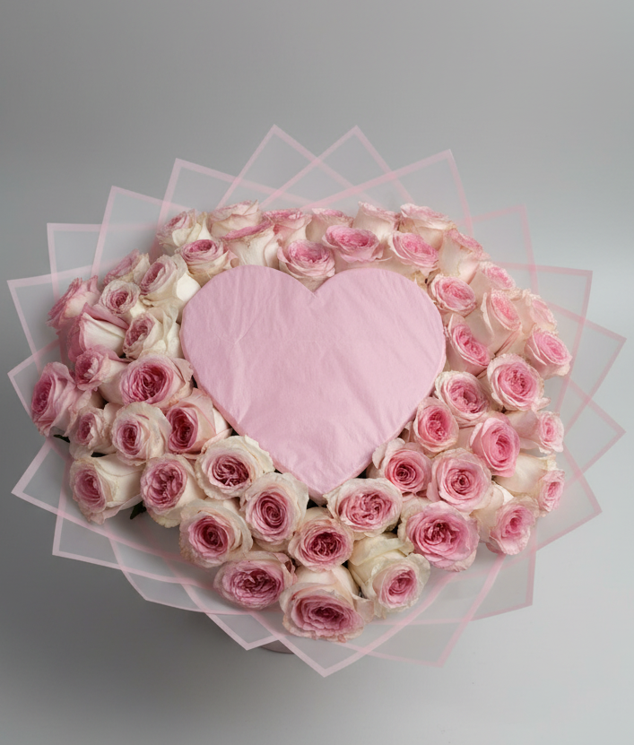 50 natural roses