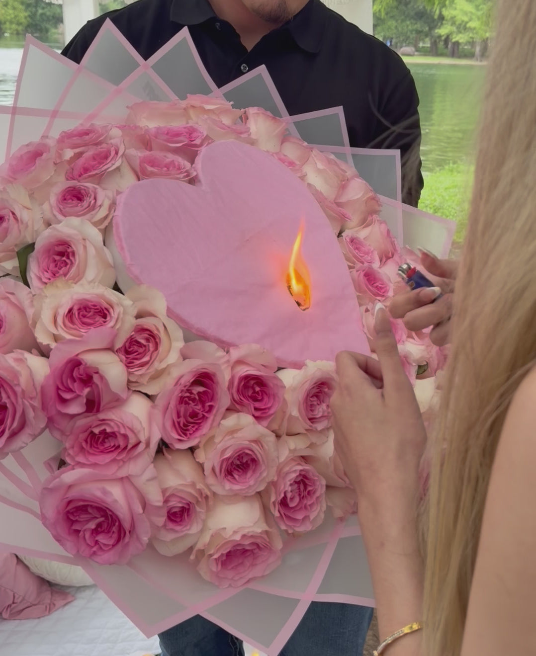 50 natural roses